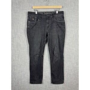 US‎ Polo Assn. Delta Embroidered Black Slim Jeans Dark Wash Mens 34x33